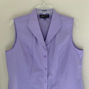 Jones New York Blouse, Sleeveless, No Iron Cotton